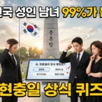 2026년 대한민국 전 국민 대상 현충일 맞춤형 상식 진단 및 올바른 태극기 조기 게양 가이드 퀴즈 썸네일 이미지